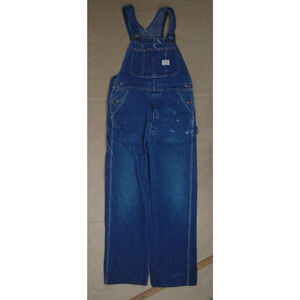 Vintage 70s JC Penny Big Mac Denim Bib Overalls Workwear Sanforized Union 32x292